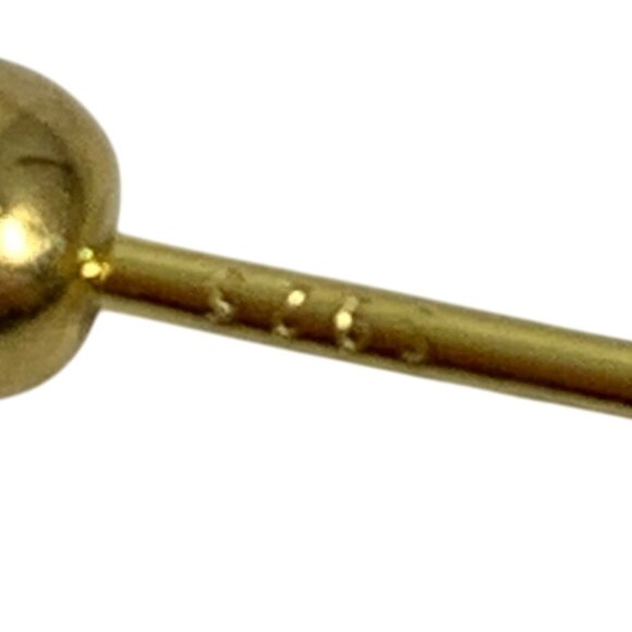 Mickey Mouse CZ Screwback Earrings 18K Over 925 Sterling Silver 20 Gauge - Picture 4 of 5